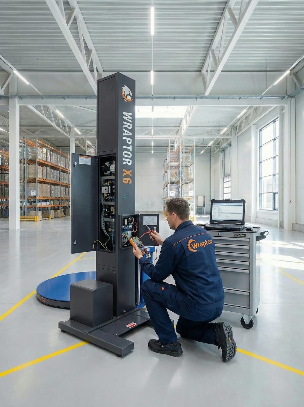 Service en onderhoud aan Wraptor X6